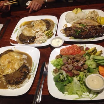 Hukilau - Loco mocos, Korean short ribs and seared tuna salad - Hawaiian Near Me - San Jose, California