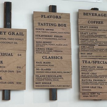 Holey Grail Donuts - Menu 2/4/2023 - Donuts Near Me - Honolulu, Hawaii Holey Grail Donuts - Menu 2/4/2023 - Donuts Near Me - Honolulu, Hawaii