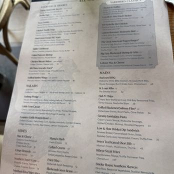 Yardbird Table & Bar - Menu - Southern Near Me - Miami Beach, Florida Yardbird Table & Bar - Menu - Southern Near Me - Miami Beach, Florida