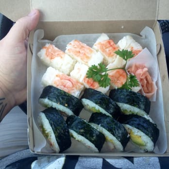 Sakae Sushi - 12 piece box of Ebi & California Roll. Awesome lunch. - Japanese Near Me - Gardena, California Sakae Sushi - 12 piece box of Ebi & California Roll. Awesome lunch. - Japanese Near Me - Gardena, California