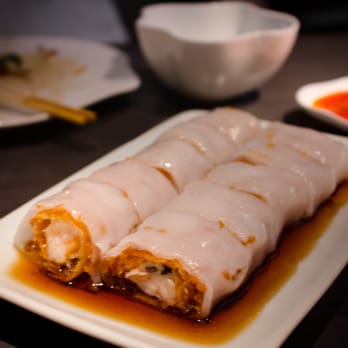 Yauatcha - Prawn and beancurd cheung fun - Dim Sum Near Me - London, XGL