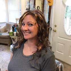Hair Illusions by Sandra Bonanni - Red and blonde highlites.Then I styled after her cut.