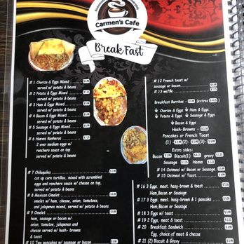 Carmen's Cafe - Menu - Tex-Mex Near Me - Godley, Texas