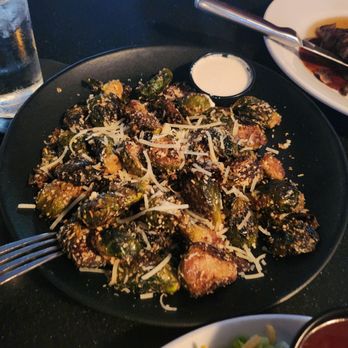 523 Tap and Grill - Roasted brussel sprouts. The dip on the side was very similar to ranch dressing with horseradish. Just my guess on that, though. 10/10 - New American Near Me - Elkhart, Indiana 523 Tap and Grill - Roasted brussel sprouts. The dip on the side was very similar to ranch dressing with horseradish. Just my guess on that, though. 10/10 - New American Near Me - Elkhart, Indiana