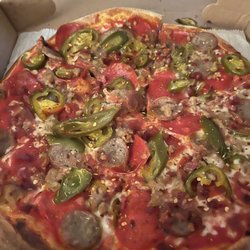 Brickstone - Meat Lovers Pizza with jalapeños