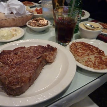 Gorats Steak House - the oracle of omaha's favorite meal - t-bone rare, double hash, cherry coke - Steakhouses Near Me - Omaha, Nebraska