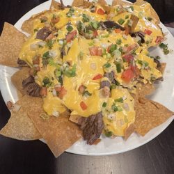 Old Main Bar and Grill - Brisket nachos