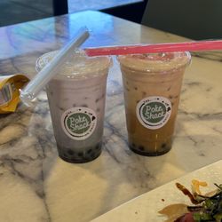 Taro and Thai tea boba