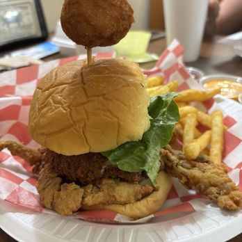 Graham & Rollins - Soft crab and Crab Cake Sandwich Combo $16 - Seafood Near Me - Hampton, Virginia
