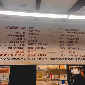 Angel's Tijuana Tacos - Menu pt 2 - Tacos Near Me - Santa Ana, California