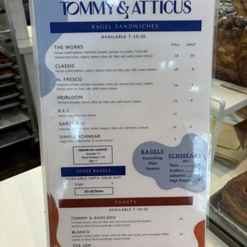 Tommy and Atticus - Menu - Bakeries Near Me - Redondo Beach, California