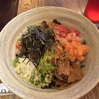 Barn Joo 35 - I ordered the cold Hwe Bibimbap (pictured) and Hibiscus Lemonade. - Korean Near Me - New York, New York Barn Joo 35 - I ordered the cold Hwe Bibimbap (pictured) and Hibiscus Lemonade. - Korean Near Me - New York, New York