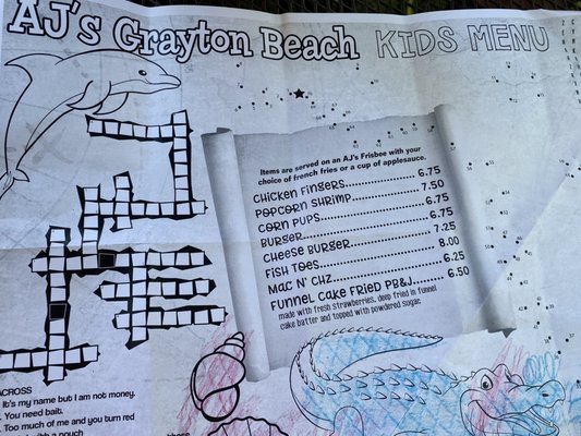 Menu photo 4 AJs Grayton Beach Santa Rosa Beach, FL