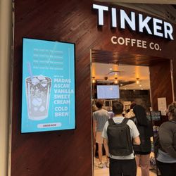 Tinker Coffee - Signage and entrance area