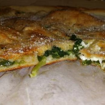 Stromboli Pizza - Grandpa pizza - 3 toppings of your choice - we had spinach, eggplant & ricotta - Pizza Near Me - Plantation, Florida Stromboli Pizza - Grandpa pizza - 3 toppings of your choice - we had spinach, eggplant & ricotta - Pizza Near Me - Plantation, Florida