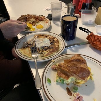 Our Kitchen - Blueberry pancake, classic diner special. Denver breakfast sandwich on a warm croissant. They bring out condiments with your food. - Breakfast & Brunch Near Me - Minneapolis, Minnesota