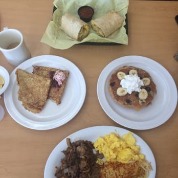 Loaded Cafe - Breakfast burrito, Swedish crepes, banana blueberry multigrain pancakes, and loaded steak and eggs = AMAZING! - Breakfast & Brunch Near Me - Gardena, California Loaded Cafe - Breakfast burrito, Swedish crepes, banana blueberry multigrain pancakes, and loaded steak and eggs = AMAZING! - Breakfast & Brunch Near Me - Gardena, California