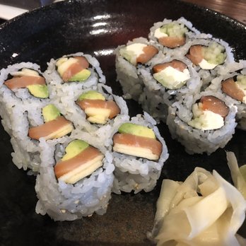 Fukulala - New york roll $7.00 and Philadelphia roll $7.00. New york roll had a very fresh fuji apple in it, which gave it a very refreshing taste. - Japanese Near Me - Suwanee, Georgia Fukulala - New york roll $7.00 and Philadelphia roll $7.00. New york roll had a very fresh fuji apple in it, which gave it a very refreshing taste. - Japanese Near Me - Suwanee, Georgia