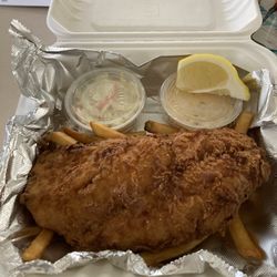Peterson's Super Market - Fish & chips coke slaw and tartar sauce
