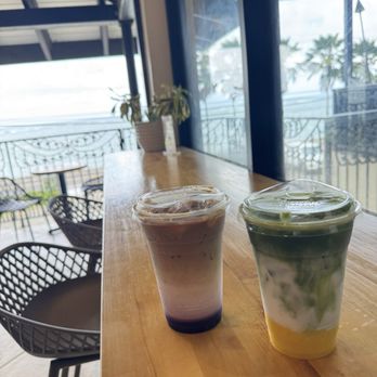 Hala Tree Cafe - Ube Latte and a Coco Mango Matcha - Coffee & Tea Near Me - Kaaawa, Hawaii Hala Tree Cafe - Ube Latte and a Coco Mango Matcha - Coffee & Tea Near Me - Kaaawa, Hawaii
