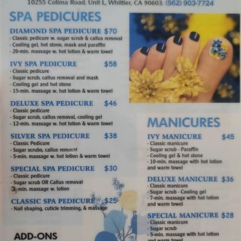 Ivy Nails & Spa - 2025 pricing call to confirm - Nail Salons Near Me - Whittier, California