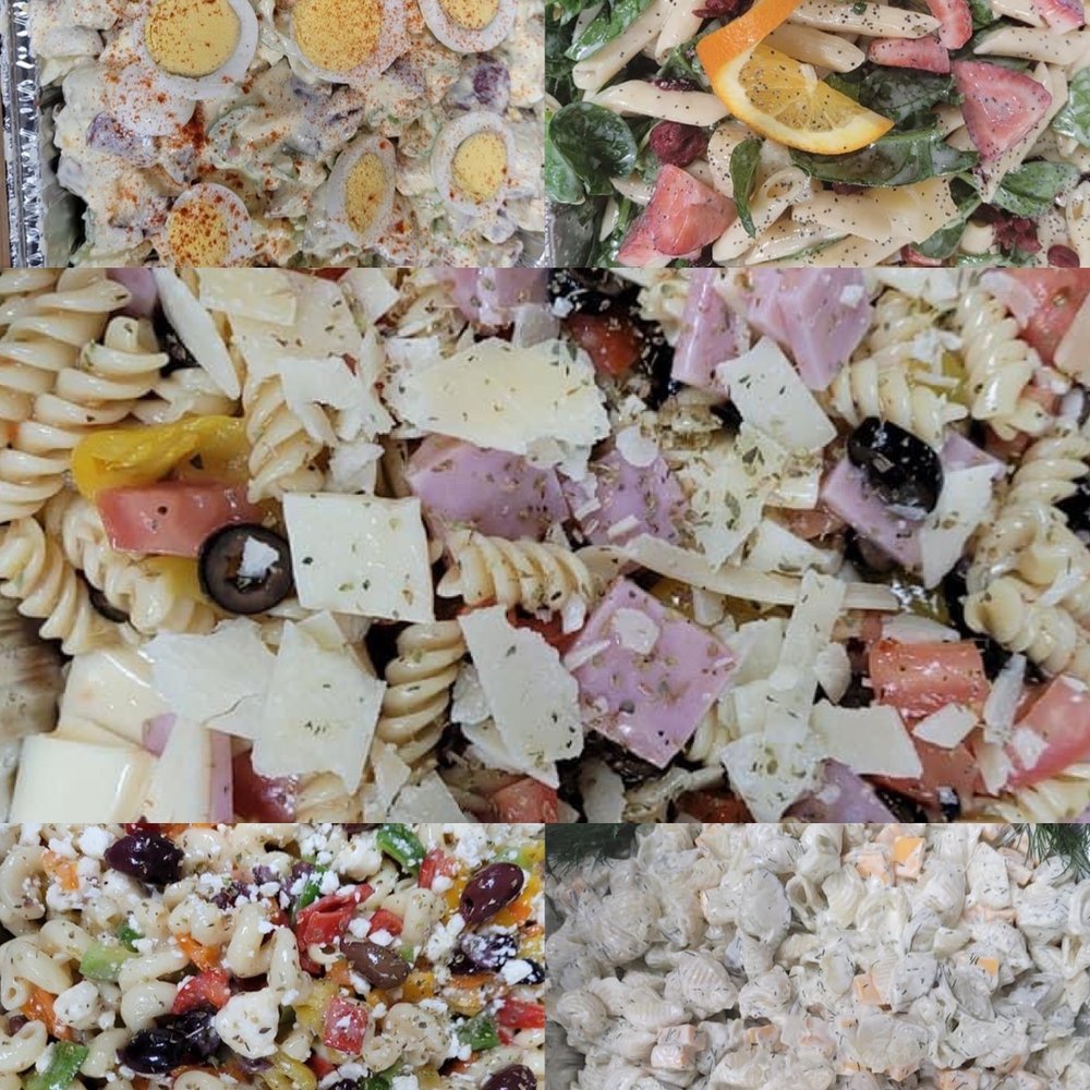 Bigtime Eatz - Redskin potato salad, spinach strawberry salad, Greek pasta salad, dill pickle salad, and antipasto pasta salad! - Delis Near Me - Clinton Township, Michigan Bigtime Eatz - Redskin potato salad, spinach strawberry salad, Greek pasta salad, dill pickle salad, and antipasto pasta salad! - Delis Near Me - Clinton Township, Michigan