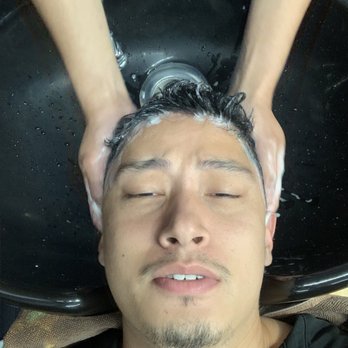 V Salon - Getting my hair shampooed and washed before the hair cut at v salon. - Hair Salons Near Me - Providence, Rhode Island