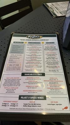 Menu photo 2 MoJoe's Burger Joint Raleigh, NC Menu photo 2 MoJoe's Burger Joint Raleigh, NC