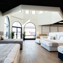 SLEEP365 & Naturepedic Organic Mattress Gallery - Peninsula - Welcome to the new SLEEP365 showroom at 1100 Howard Ave, featuring Naturepedic Organic Mattresses and Vispring Luxury Beds