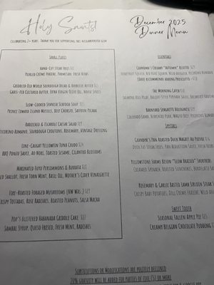 Menu photo 1 Holy Saints Pasadena, CA Menu photo 1 Holy Saints Pasadena, CA