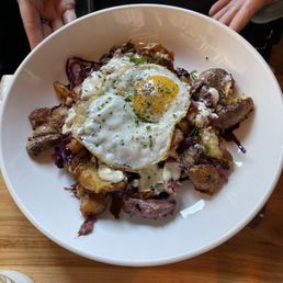 Smoked duck hash
