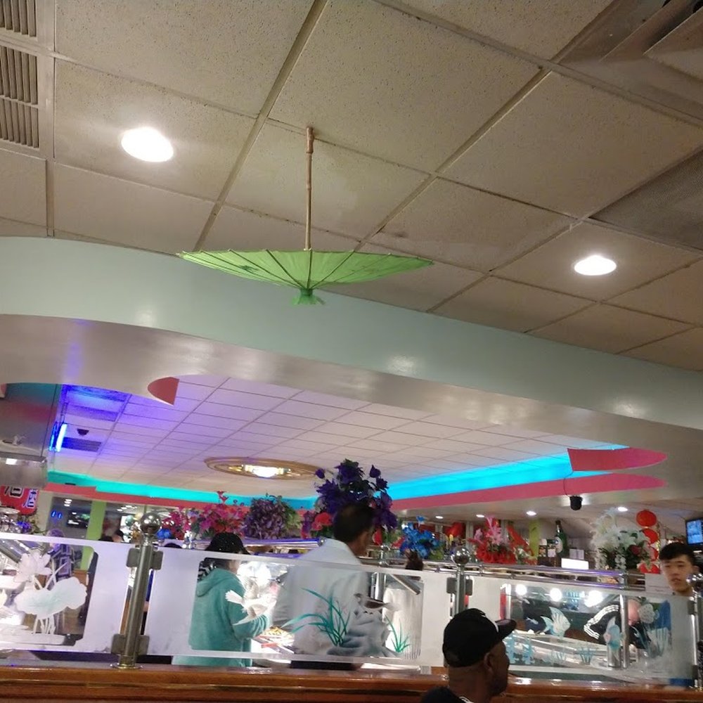 Kingdom Buffet II - umbrella from the ceiling - Chinese Near Me - Boynton Beach, Florida