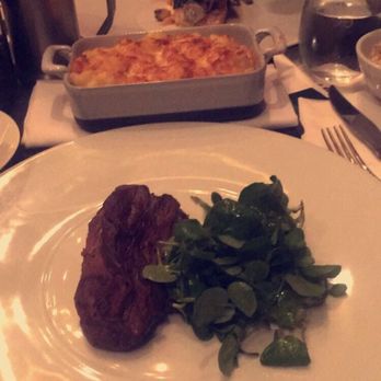 Sketch - The steak was perfect and the homemade dressing on my salad was great.The Mac and cheese was very tasty and so was the salmon. - French Near Me - London, XGL