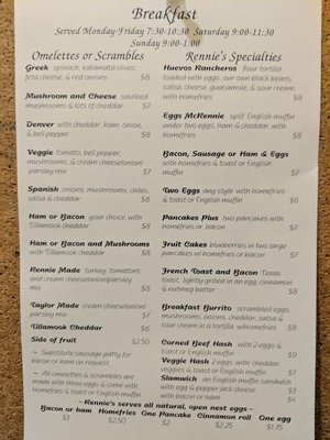 Menu photo 8 Rennie's Landing Eugene, OR