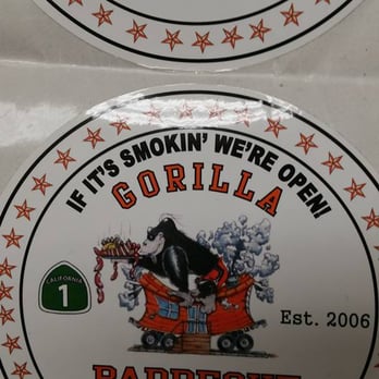 Gorilla Barbeque - Souvenir sticker ! - Barbeque Near Me - Pacifica, California Gorilla Barbeque - Souvenir sticker ! - Barbeque Near Me - Pacifica, California