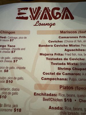 Menu photo 1 Evaga Lounge Oceanside, CA