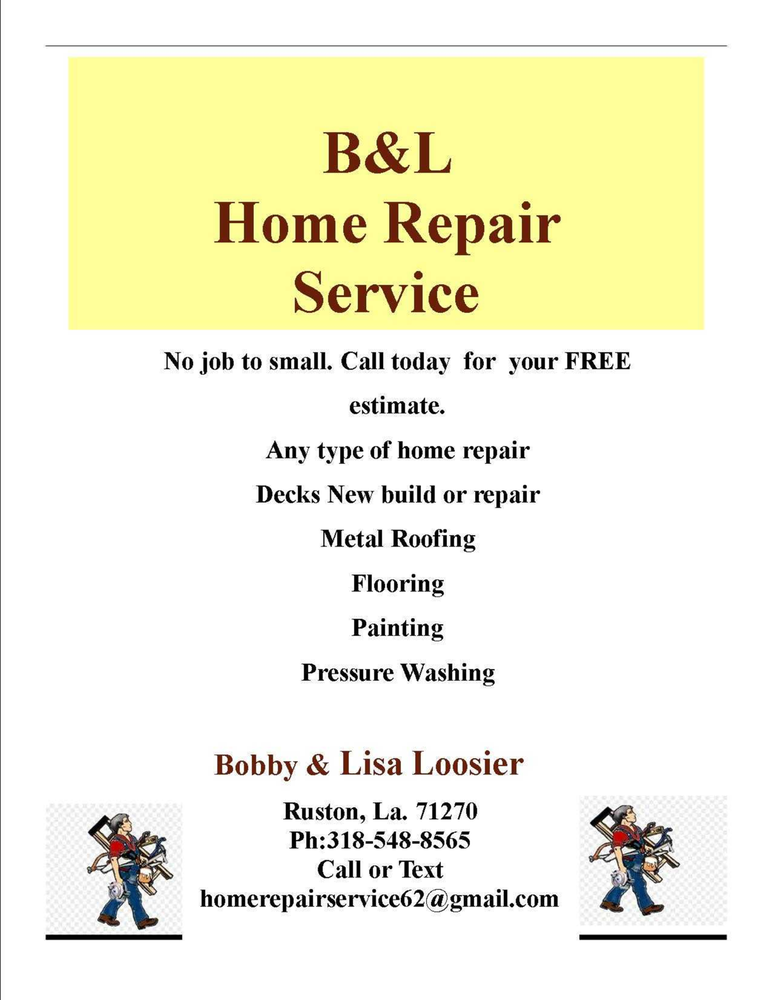 Slide of B & L Home Repair Service