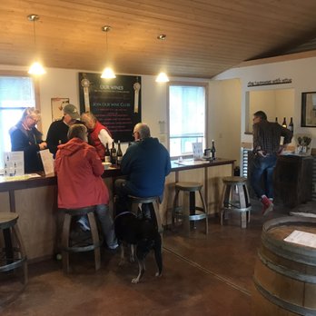 Lula Cellars - In the tasting room - very intimate! - Wine Tasting Room Near Me - Philo, California