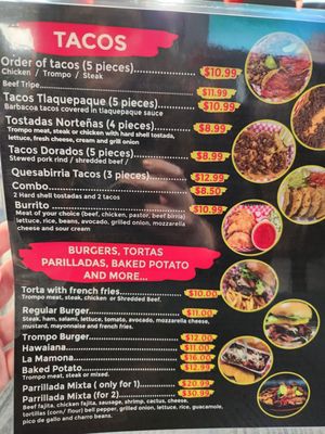 Menu photo 3 El Trompo Loco Crosby, TX