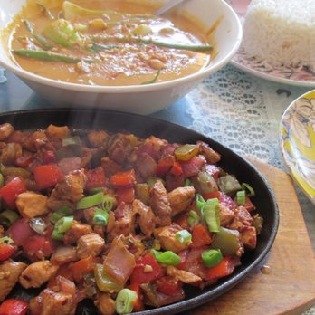 CARiN de RiA - Vegetable Kare Kare and Salmon Sisig! Delicious! - Filipino Near Me - Encinitas, California