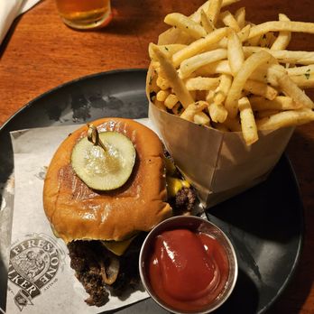 Firestone Walker - Paso Robles - Burger with Fries - Breweries Near Me - Paso Robles, California