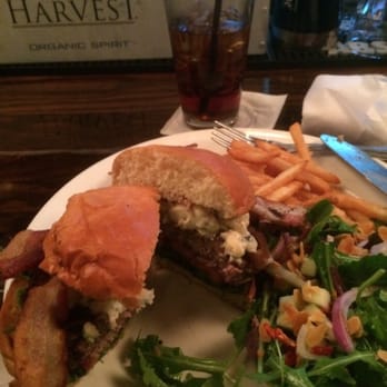 The Royal Scam - Bacon cheeseburger with Gorgonzola, fries and salad. - Seafood Near Me - Mobile, Alabama