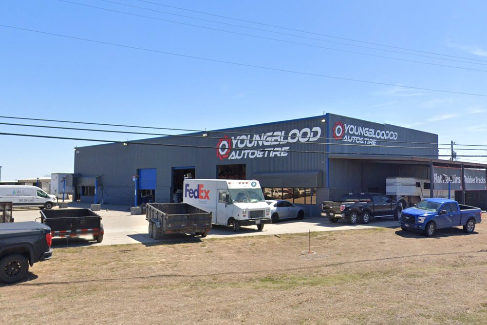 YOUNGBLOOD AUTO & TIRE BUDA Updated September 2024 5150 Industrial Way Dr, Buda, Texas