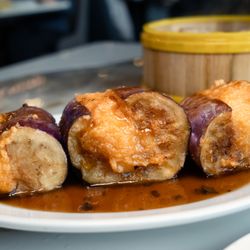 Orient Garden - Eggplant stuffed with shrimp (釀茄子): $5.95