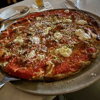 O+O Pizza - Maple Calabrian Sausage pizza - Italian Near Me - St. Louis, Missouri