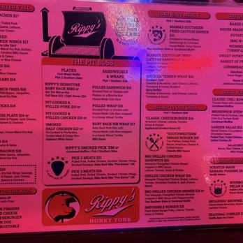 Rippy's Bar & Grill - Menu - Barbeque Near Me - Nashville, Tennessee