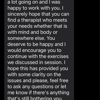 The Mind & Body Consortium - Melissa's text 3 months after ending her services pt. 3 - Counseling & Mental Health Near Me - Milford, Delaware The Mind & Body Consortium - Melissa's text 3 months after ending her services pt. 3 - Counseling & Mental Health Near Me - Milford, Delaware