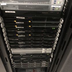 BadgerLayer - Clean rack-and-stack in Dallas, TX by BadgerLayer--high-density servers, clean labeling, and everything online and running smoothly.