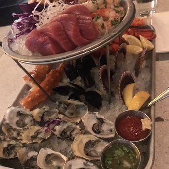 EMC Seafood & Raw Bar - Seafood tower for two. It can feed 3-4! - Seafood Near Me - San Jose, California EMC Seafood & Raw Bar - Seafood tower for two. It can feed 3-4! - Seafood Near Me - San Jose, California