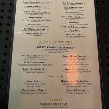 Harry's Bar - Menu - Sports Bars Near Me - San Francisco, California